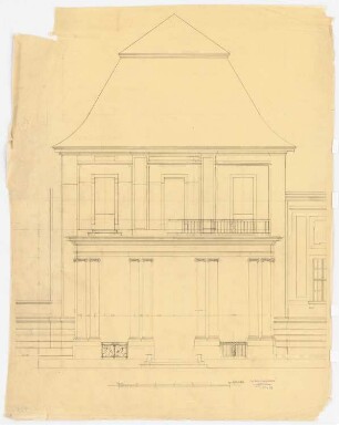 Schloss Schönrade: Eingangsansicht 1:25