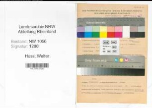 Entnazifizierung Walter Huss , geb. 09.04.1910 (Ingenieur)
