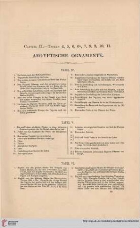 Capitel II: Aegyptische Ornamente