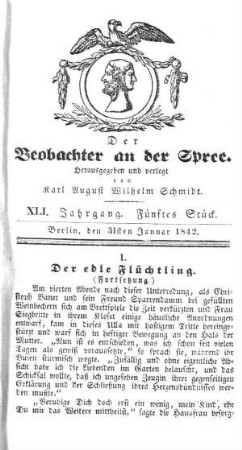 5. Stueck, 31. Januar 1842