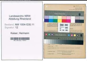 Entnazifizierung Hermann Kaiser , geb. 15.10.1889 (Schiessmeister)