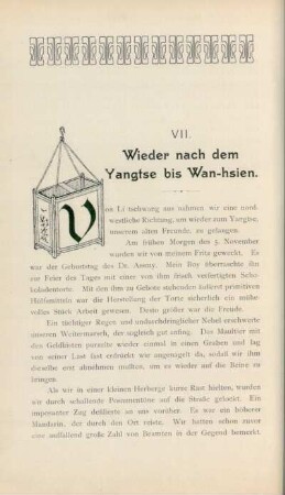 VII. Wieder nach dem Yangtse bis Wan-hsien