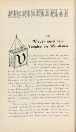 VII. Wieder nach dem Yangtse bis Wan-hsien