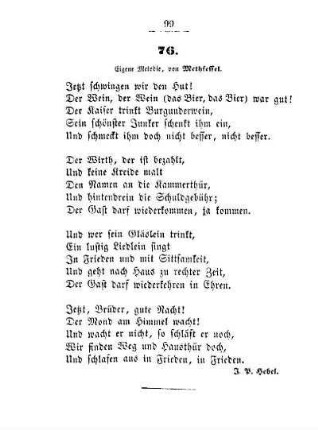 76. Eigene Melodie