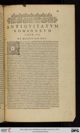 Liber VII: De magistratibus