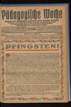 Pfingsten!