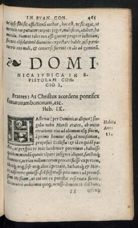 Dominica Iudica In Epistolam Concio ...