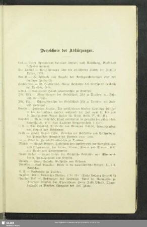 Verzeichnis der Abkürzungen