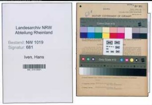 Entnazifizierung Hans Iven , geb. 20.02.1905 (Abteilungsleiter)
