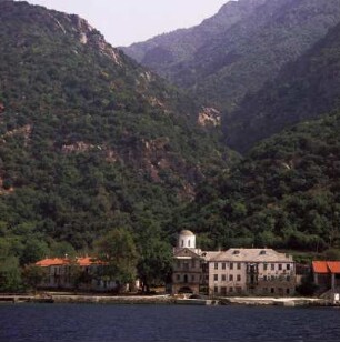 Griechenland, Athos, Dafni, der Hafenplatz für den Besuch des Heiligen Berges Athos an der Westküste