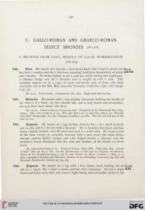 C: Gallo-roman and graeco-roman select bronzes