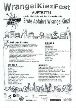 Flugschrift: WrangelKiezFest, 2001