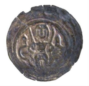 Münze, Brakteat, 2. Hälfte 13. Jh.