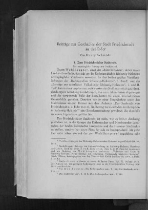 Beiträge zur Geschichte der Stadt Friedrichstadt an der Eider