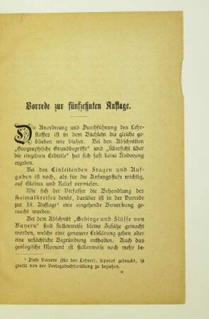Vorrede zur fünfzehnten Auflage