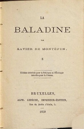 La baladine, 3