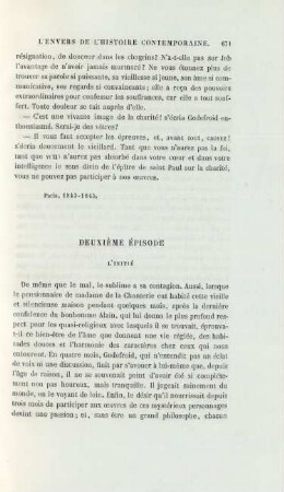 Deuxième épisode. L'initié