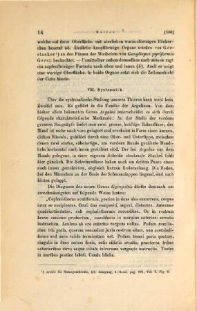 Kleinere Abhandlungen zoologischen Inhalts in Separatabdrücken der kk Akad. der Wissensch. in Wien. 1