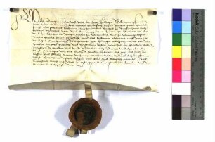 Verschreibung des Spitals zu Esslingen gegen der Herrschaft Württemberg wegen der ausgewechselten Leibeigenen