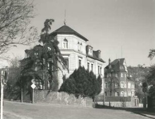 Radebeul, Paradiesstraße 26/Ecke An der Jägermühle. Wohnhaus (um 1890). Eckansicht