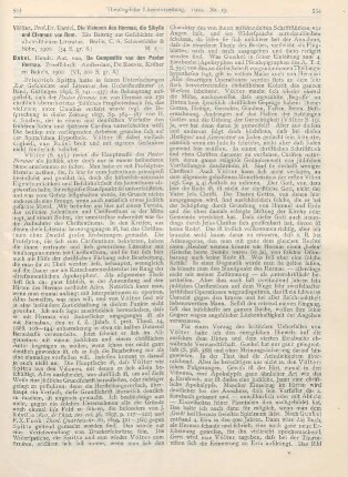 533-536 [Rezension] Bakel, Hendr. Ant. van, De Compositie van den Pastor Hermae