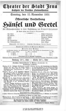 Hänsel und Gretel