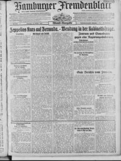 Hamburger Fremdenblatt, Abendausgabe