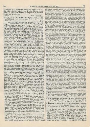 278-282 [Rezension] Schwartz, Eduardus, Acta Conciliorum Oecumenicorum. Tom. I: Vol. 1, Pars VII