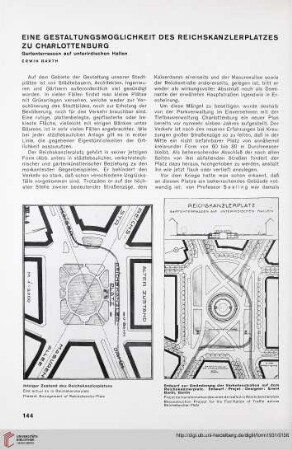 6: Eine Gestaltungsmoglichkeit des Reichskanzlerplatzes zu Charlottenburg : Gartenterrassen auf unterirdischen Hallen