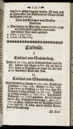 Cardinäle.
