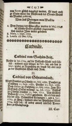 Cardinäle.
