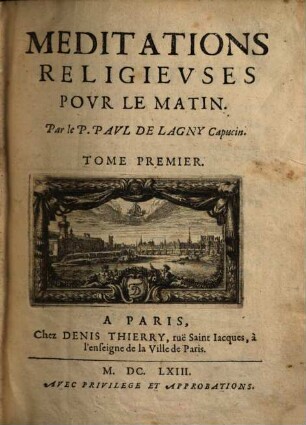 Meditations Religievses, 1. Povr Le Matin