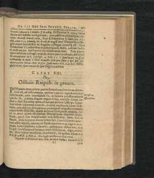 Caput XIII. De Officiis Reipub. in genere.