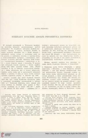 43: Nieznany rysunek Adolfa Fryderyka Dietricha