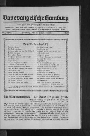 Zum Weihnachtsfest