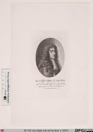 Bildnis Jean-Dominique Cassini d. Ä.