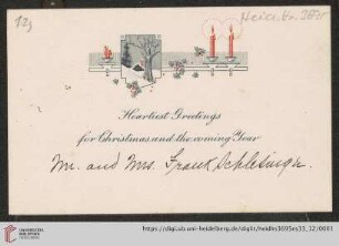 Briefe von Frank Schlesinger an Max Wolf: Karte von Frank Schlesinger an Carl Heinrich Lorenz