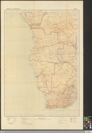 Blatt 5: [Verkehrskarte von Afrika] Band Blatt 5