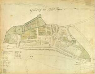 Reprint des Grundriss der Stadt Siegen, Adolph Wintersbach r.vts.st. Sigenae 1809