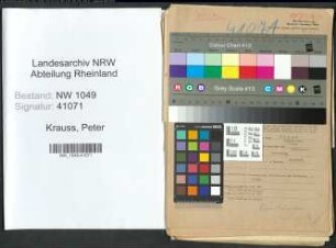 Entnazifizierung Peter Krauss , geb. 02.01.1889 (Polizeibeamter)