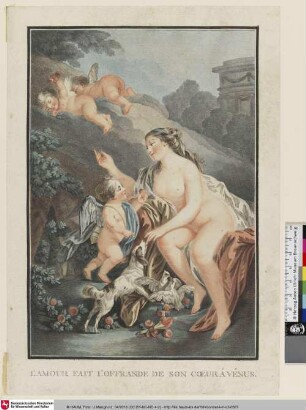 L'Amour fait l'Offrande de son Coeur á Vénus