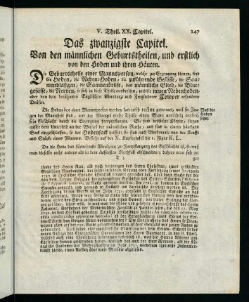 147-171, XX. Capitel - XXII. Capitel