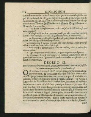 Decisio CI. - CX.