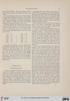 Chapter IV: The manufactures