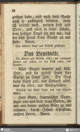 Das Benedicite