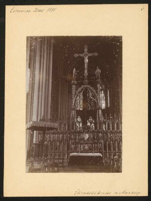 Exkursion Hehl 1898: Elisabethkirche in Marburg, Lettner