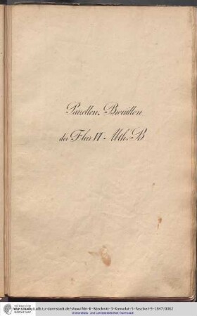 Parzellen-Brouillon Heusenstamm Flur VI Abt.B