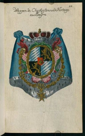 28, Wappen des Churfürsten und Herzogs von Bayern