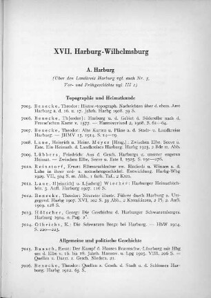 XVII. Harburg-Wilhelmsburg