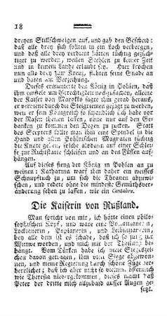 Die Kaiserin von Rußland.
